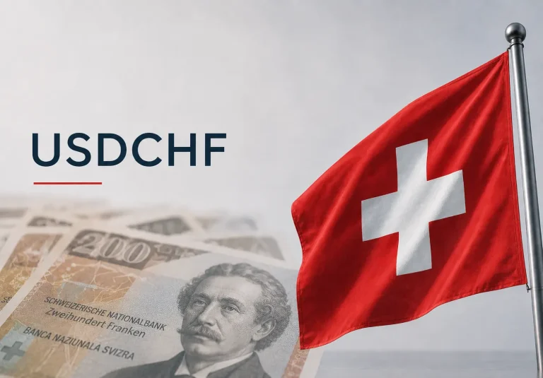 USD/CHF forex chart showing the US Dollar strengthening against the Swiss Franc during a bullish market trend