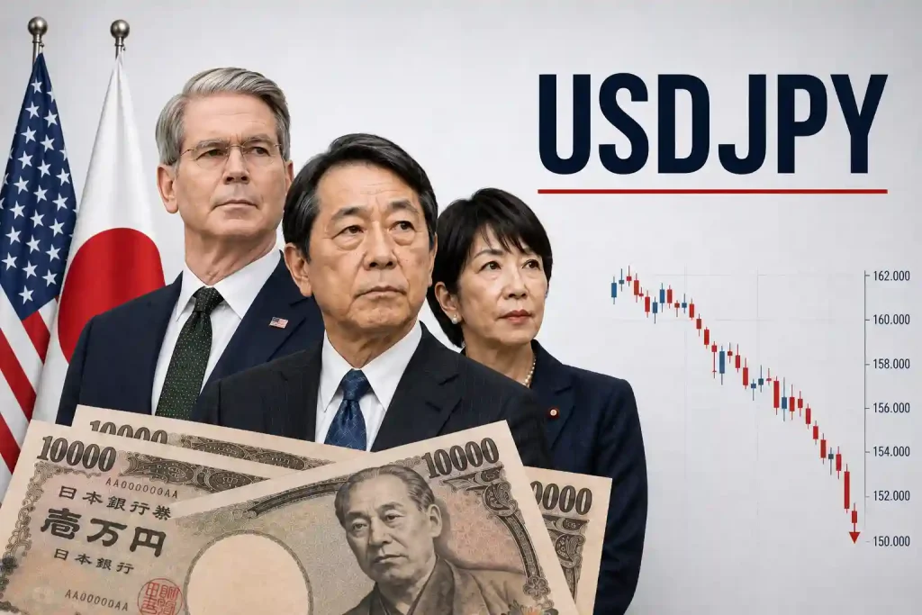 USD/JPY forex chart showing Japanese Yen intervention momentum and an open price gap that could become the market’s next target