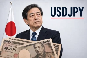 USD/JPY forex chart showing the Japanese Yen reaching the first target following intervention in the currency market
